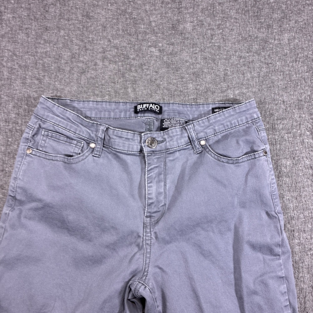 Buffalo David Bitton Skinny Jeans Womens 8/29 Gray Ankle Grazer Mid-Rise - Picture 2 of 13